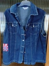 RARE Fussball Kutte Jeansweste