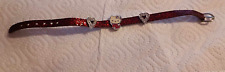 Hello Kitty Armband - rot glitzer - 3 Charms (1x hello kitty, 2x Herz)/Neuwertig