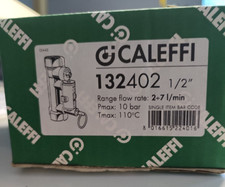 Abgleichventil CALEFFI Strangeregulierventil mit Durchflussmesser 1/2" NEU
