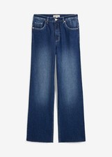 Wide-Leg-Jeans High Waist full