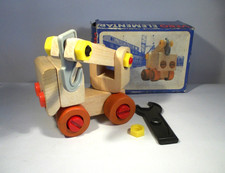 Holzbaukasten Vero Elementar Kranauto Autokran mit OVP Ostalgie 80er Jahre