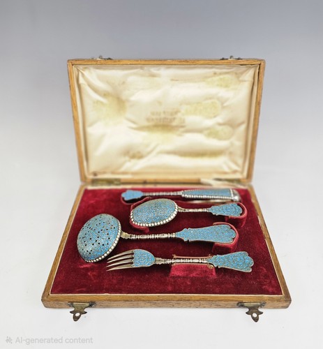 19c russisch silber emaille - 19c,