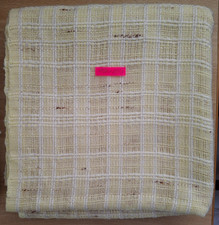 Stoffrest beige-gelb, rustikale Struktur ca. 120cm x 120cm