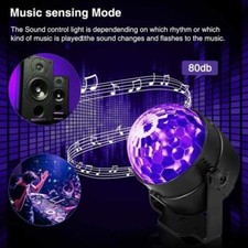Led schwarzlicht discokugel - uv,
