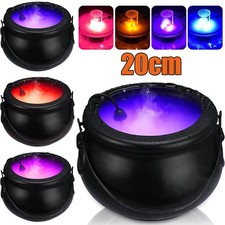 Halloween Hexenkessel mit 12LED Ultraschall Vernebler Halloween Hexentopf Deko