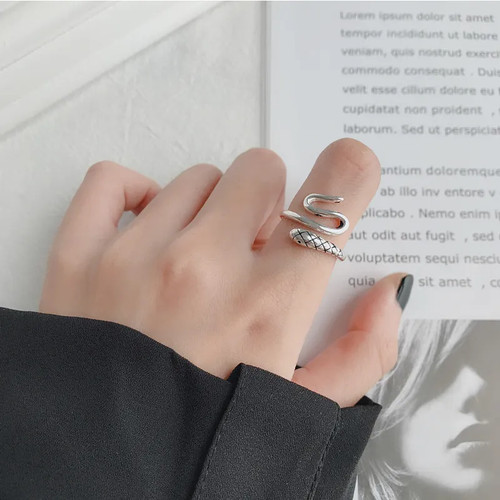 Damen ring schlange sterling - damen,