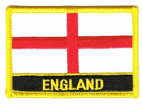 Aufnäher england schrift - aufnäher,