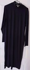 H&M Kleid Midikleid Langarm Stretch Schwarz Gr XL 46