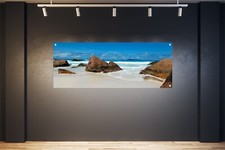 MEER WANDBILD POSTER BILDER XXL 160x60 STRAND NATUR SAND FELSEN INNEN AUSSEN