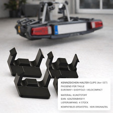 4x Kennzeichen Halter Clips