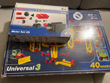 Spiel Baukasten Fischer Technik Universal 3 Advanced Motor Set XS 40 Modelle 7 +