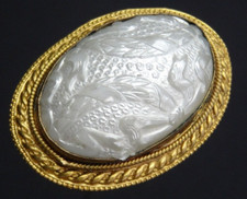 Hutnadel antik lang Art Deco