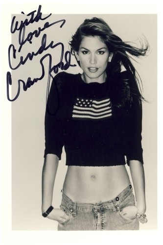 Cindy crawford autogramm - cindy,