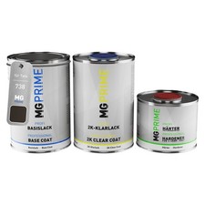 Autolack Dose Set für Tata 738 Castle Grey Metallic Basislack 2K Klarlack 2,5L