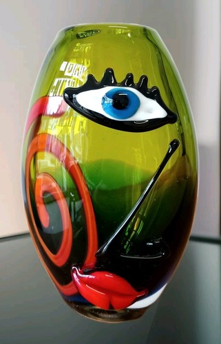 Glasvase vase gesicht - vase,
