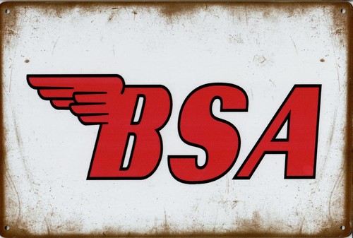 Blechschild bsa motorrad - blechschild,