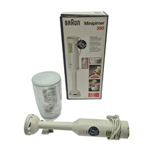 Braun Multiquick 350 Stabmixer Minipimer 3 Stufen 160W mit Mixbecher OVP Vintage