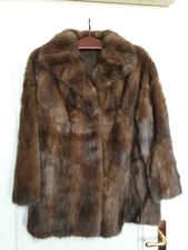 Dame Nerz Jacke braun