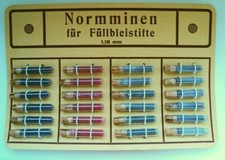 SELTENE 4 - FARB MINEN 1,18 mm; für MONTBLANC, PELIKAN, FEND, CERIA, BLEISTIFTE