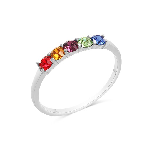 Ring silber 925 rhodiniert - rhodiniert, mit