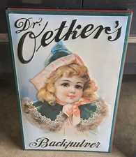 Blechschild Dr. Oetker 60x40cm