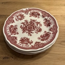 Villeroy Boch Fasan Rot Speiseteller 23,5cm 4 Stück Top Zustand