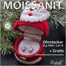 Moissanit Ohrstecker 6,5mm 1ct