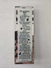 Spiegel mit Spruch Aufsteller "Ich vermisse Dich" Geschenk