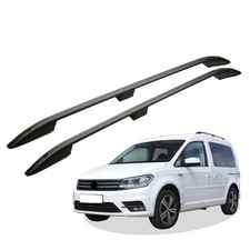 Dachreling passend für VW Caddy 4 ab 2010 bis 2020 Schwarz mIt ABE