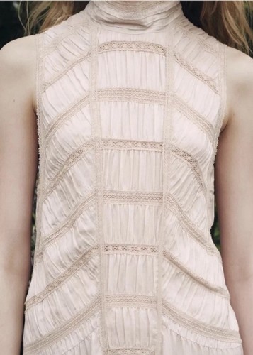 Zara kleid mit - spitze, viskose