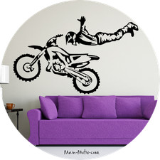 Wandtattoo Freestyle Motocross