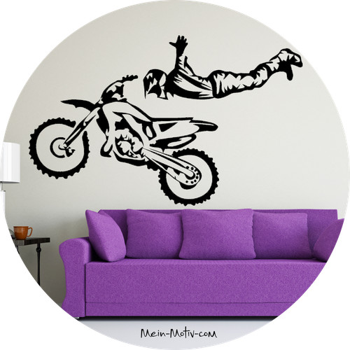 Wandtattoo freestyle motocross - wandtattoo,