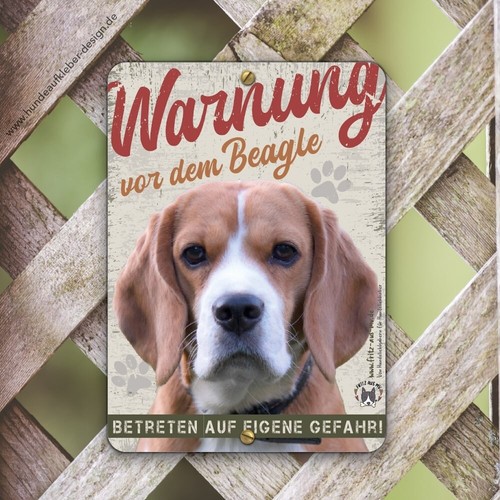 Beagle schild 15x21cm - beagle,