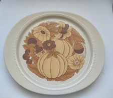 Terra Prato Brotzeitteller Rosenthal Studio Line Beige braun Blumen 28x25 cm