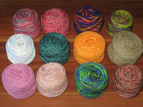 Wollpaket bunte