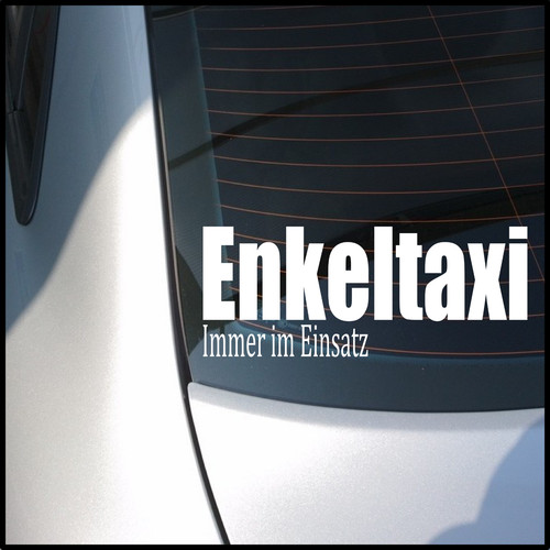 Autoaufkleber enkeltaxi oma - autoaufkleber,
