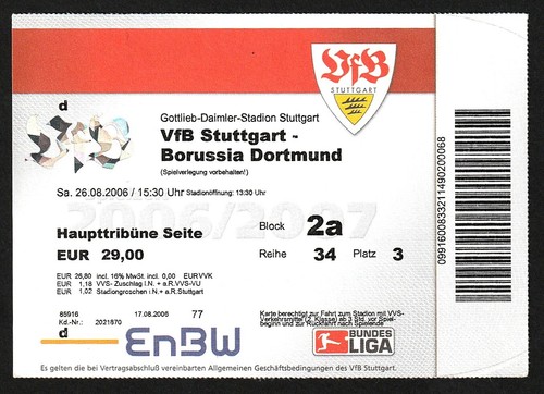 Ticket 2006 vfb - ticket, 2006/07