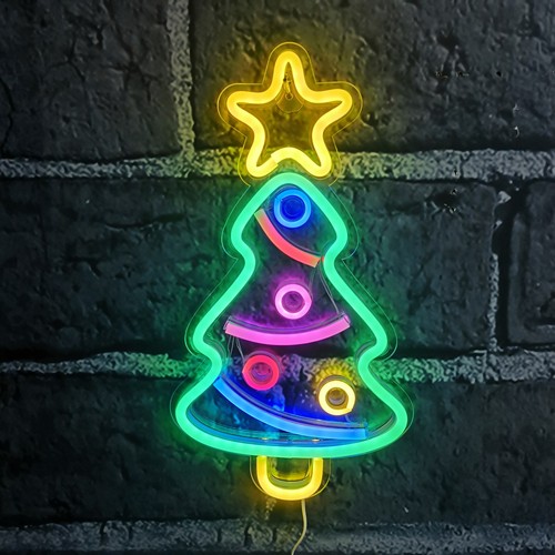 Neon led schild - led, tannenbaum