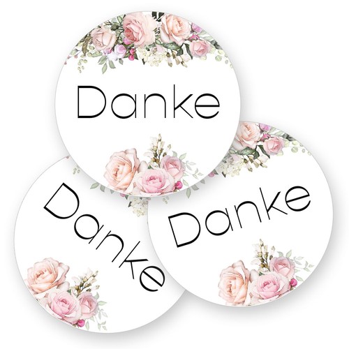 Aufkleber danke - 50,