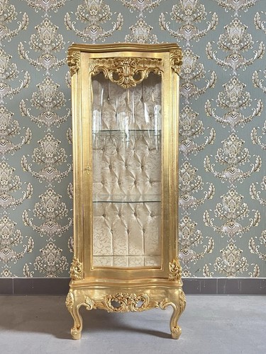 Gold showcase antique rococo - gold,