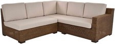 Rattan Ecksofa Wohnzimmer