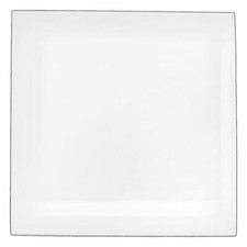 ASA Selection à table Teller Quadratisch Teller Fine Bone China Warmes Weiß 23cm