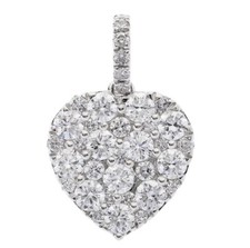 Diamant Herz Anhänger 18