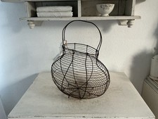 Alter Drahtkorb Eierkorb