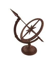  Sonnenuhr massiv Gusseisen Landhaus Guss Garten 