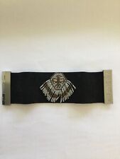 Hipanema  Leder Armband, Gr.M, schwarz  mit Perlen, Länge 19 cm, neu