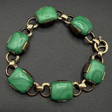 Malachit Armband 835er Silber