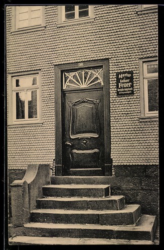 Lauterbach alte haustür - ak,