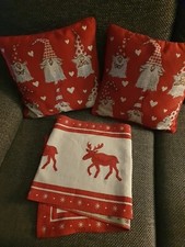 1 Tischläufer u. 2x Kissen  Set, Wichtel, LANDHAUS/GOBELIN v. *Texstar*