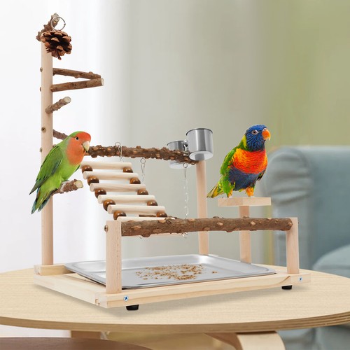 Vogelspielplatz aus holz - vogelspielplatz,